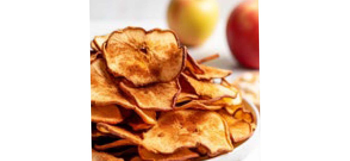 Bowl of apple chips