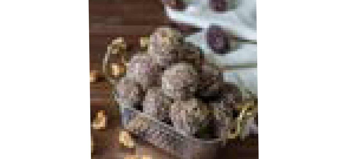 Bowl of chocolate balls