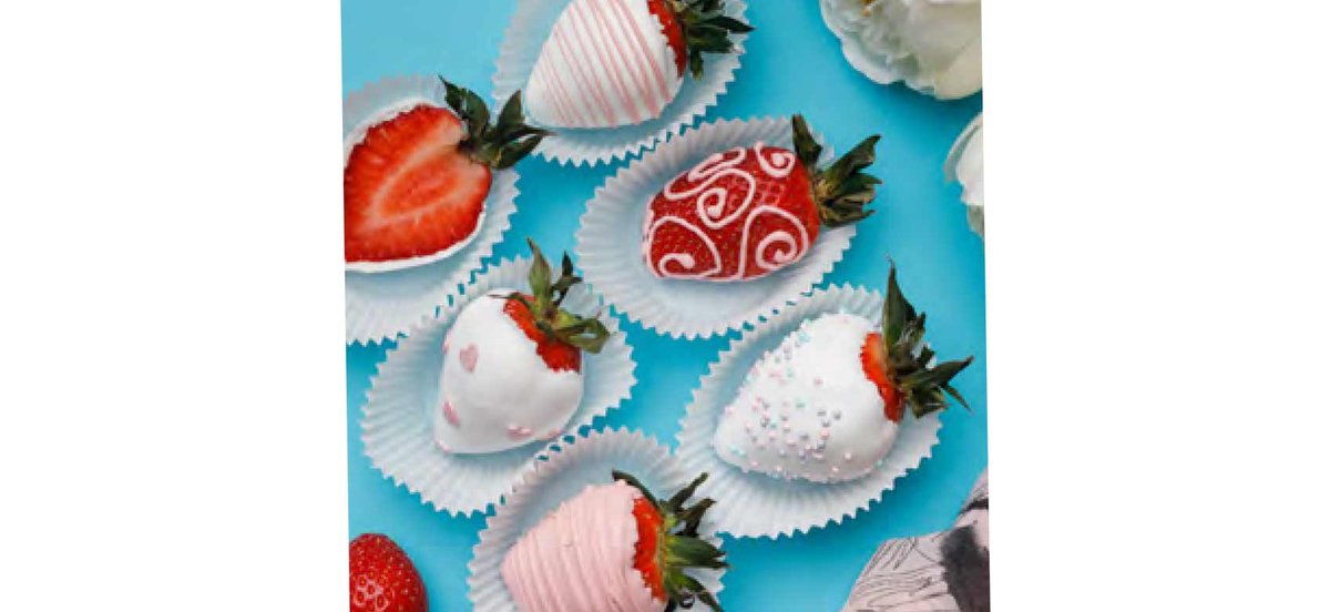 Assortment of chocolate covered strawberries