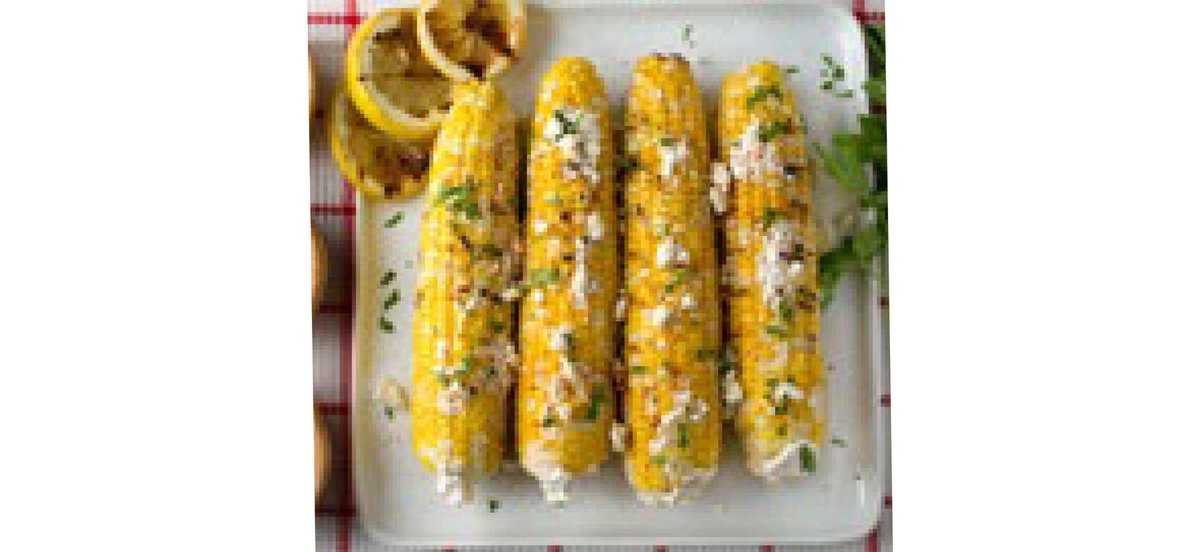 Plate of corn on the cob