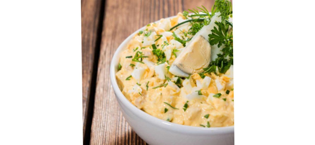 Bowl of egg salad